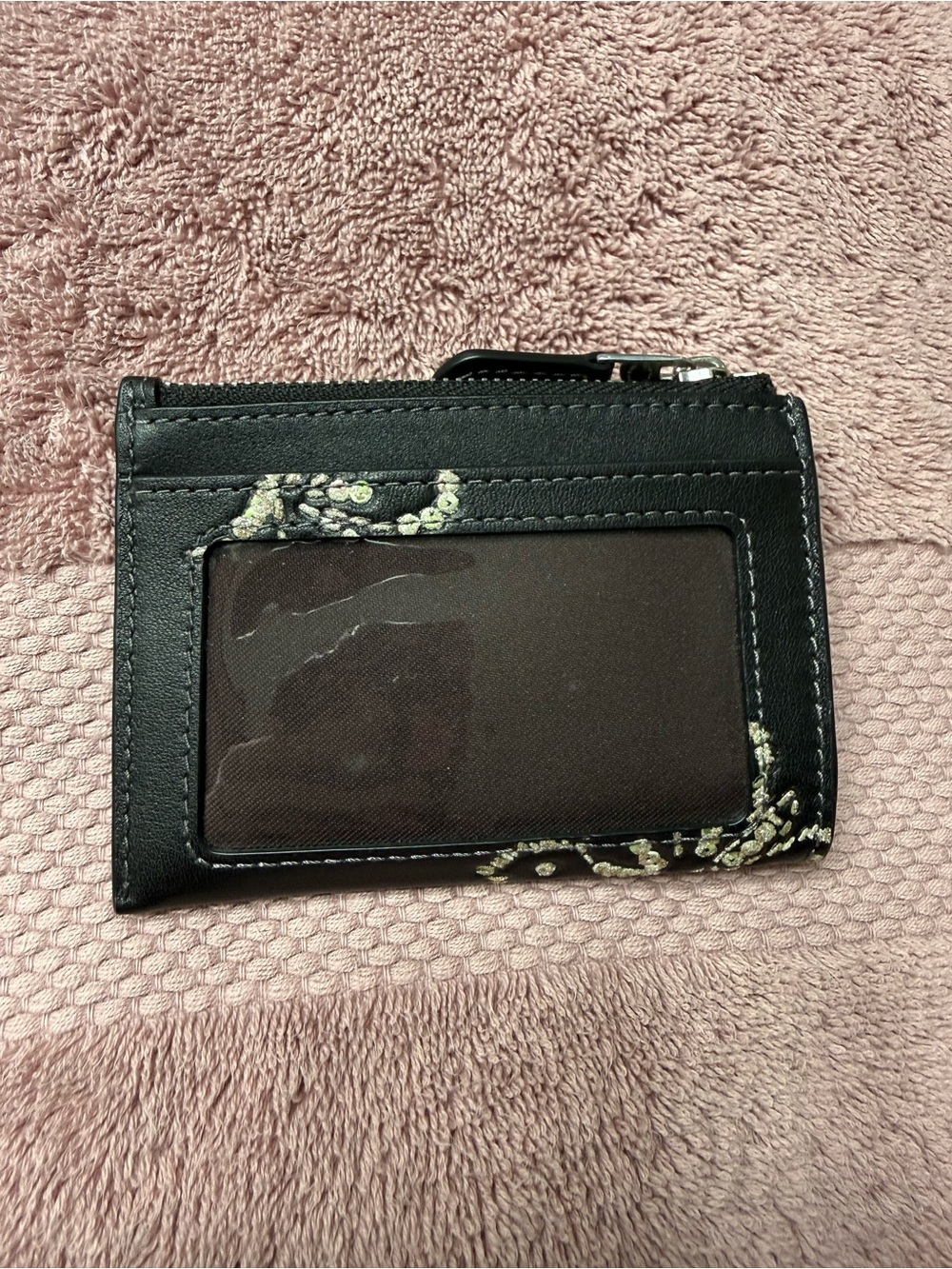 Coach Mini Skinny Id Case with Butterfly Print - Picture 2 of 3